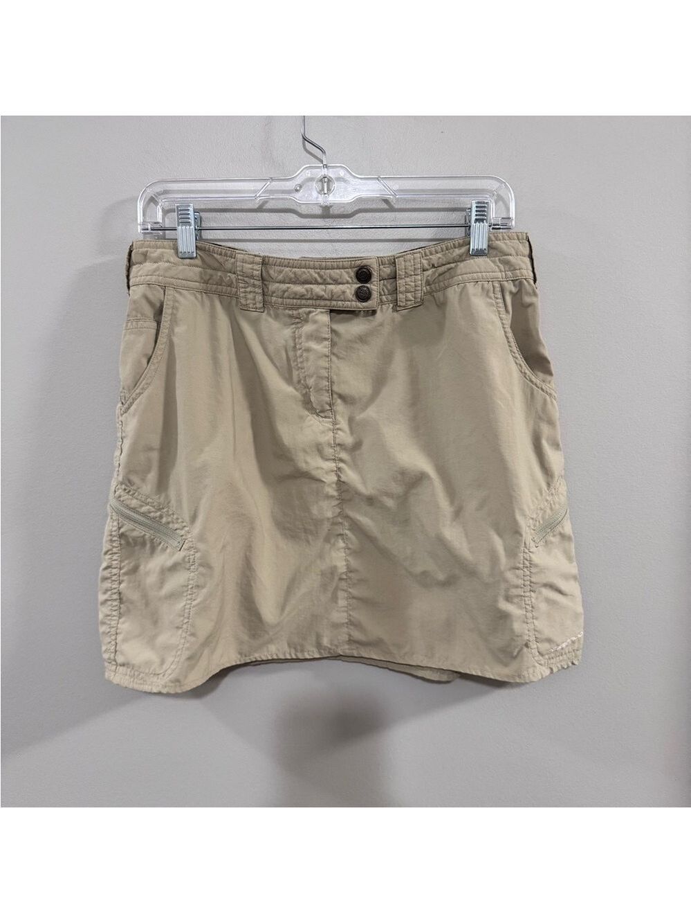 Exofficio Beige Women's Nomad Nylon Skirt. Size 10